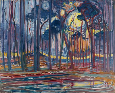 Wälder bei Oele, 1908 von Piet Mondrian